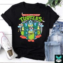 ninja turtles highly allergic vintage t-shirt, tmnt shirt, ninja turtles shirt, teen mutant shirt, teenage mutant ninja