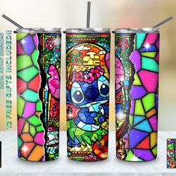 ohana bonding lilo and stitch tumbler, lilo and stitch skinny tumbler, cartoon characters skinny tumbler