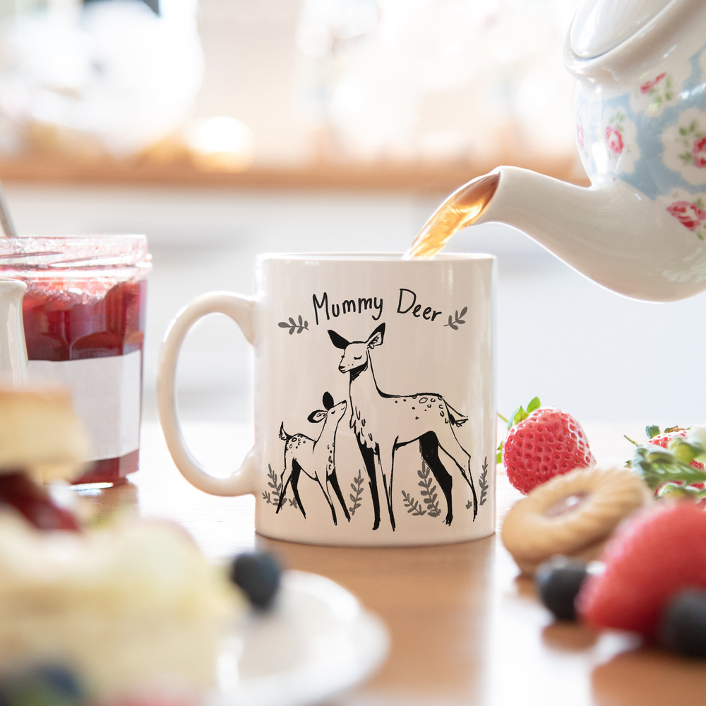 Mummy Deer mug, mum mug, Gift for Mum, Baby shower gift, Baby Shower, Baby shower gifts, Mothers day gift, Mothers Day, mg001 - 3.jpg