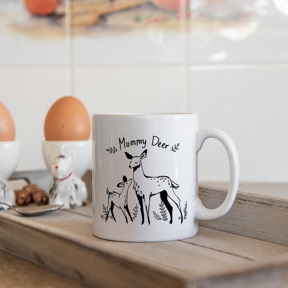 Mummy Deer mug, mum mug, Gift for Mum, Baby shower gift, Baby Shower, Baby shower gifts, Mothers day gift, Mothers Day, mg001 - 5.jpg