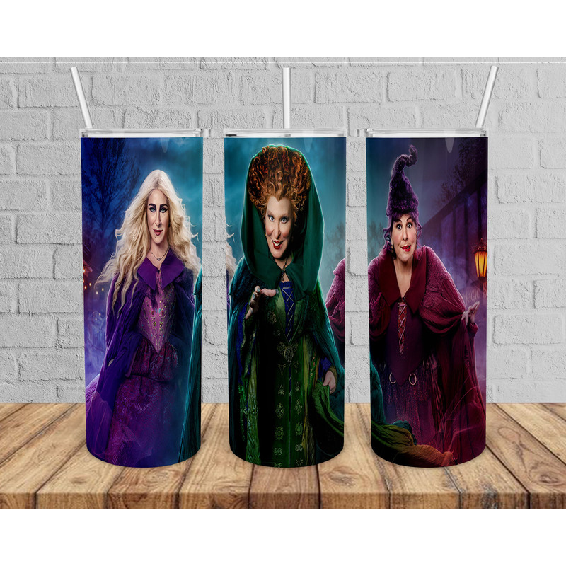 Hocus Pocus Sanderson Sisters Tumbler, Hocus Pocus Skinny Tumbler.png
