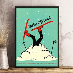 movie poster, film poster, better off dead poster, wall art, wall decor, prints, home decor, ghostly vengeance poster