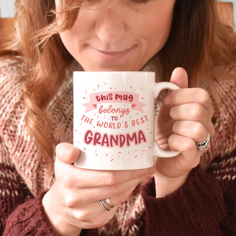 World's Best Grandma Mug - Granny gift - Nanny Present ideas - Birthday gift for Grandparents - Nan - from grandchild - grandchildren mg049 - 3.jpg