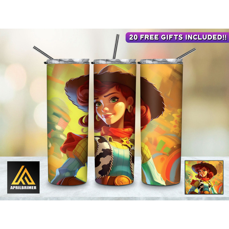 Whiskey Gulch Whirlwind Lucky Luke's Ride Tumbler, Lucky Luke skinny tumbler, Cartoon Characters skinny tumbler.jpg