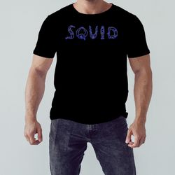 squid 'o monolith' white logo shirt, unisex clothing, shirt for men women, graphic design, unisex shirt