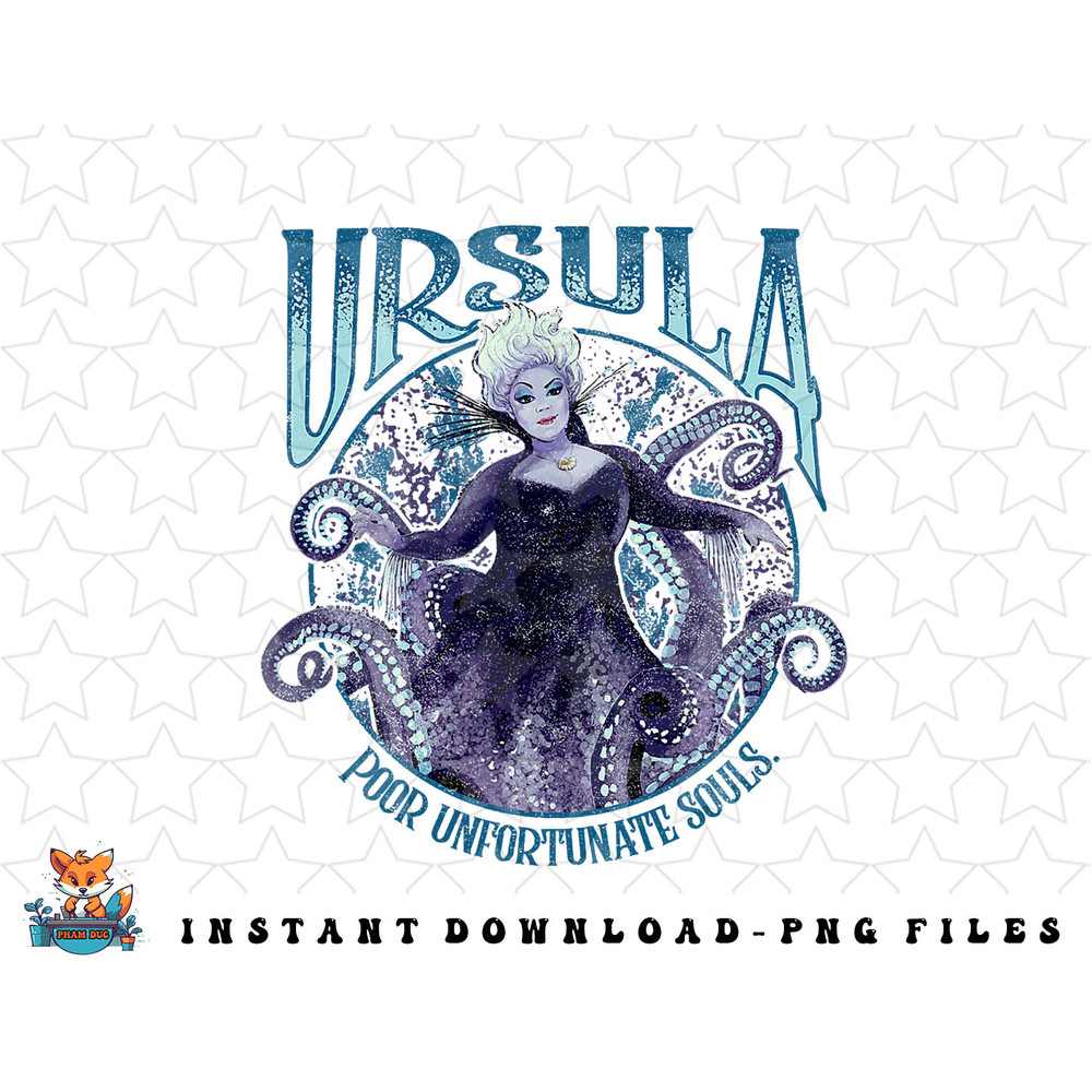 Disney The Little Mermaid Ursula Poor Unfortunate Souls Logo png, sublimation, digital download.jpg