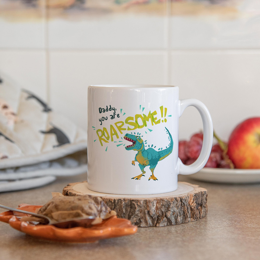 You are roarsome dad mug Daddy mug Father Mug, Dad Gift, Funny Gift for Dad, Funny Dad, Gift For Dad, Christmas Dad mg2s - 4.jpg