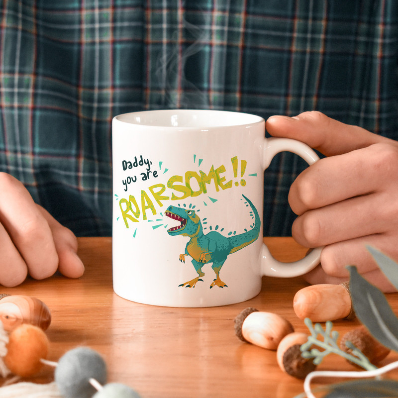 You are roarsome dad mug Daddy mug Father Mug, Dad Gift, Funny Gift for Dad, Funny Dad, Gift For Dad, Christmas Dad mg2s - 5.jpg