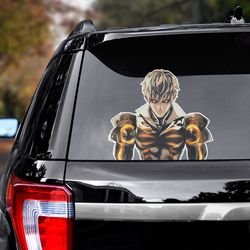 one punch man sticker, anime sticker, manga decal, one punch man, one punch man decal, manga car decal, anime decal