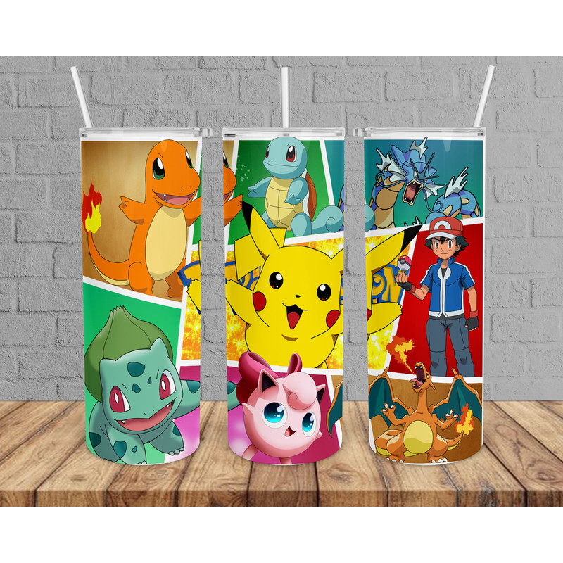 Pokemon Tumbler, Pokemon Skinny Tumbler, Pokemon Mega Tumbler.png
