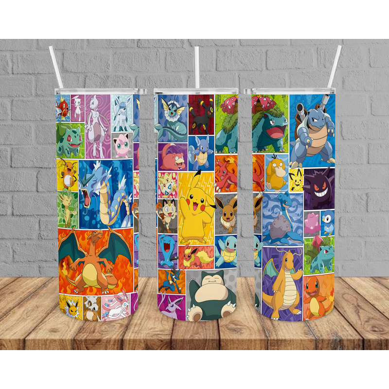 Pokemon Tumbler, Pokemon Skinny Tumbler, Toys Pokemon Tumbler.png
