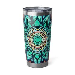 mandala pattern tumbler,mandala pattern stainless steel tumbler,anime stainless steel tumbler