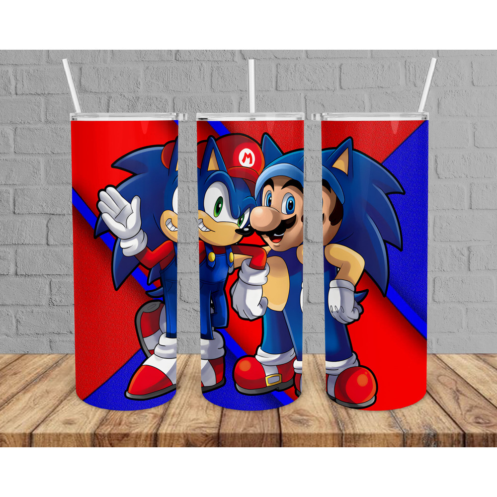 Sonic Tumbler, Sonic Skinny Tumbler, Hedgehog Tumbler.png