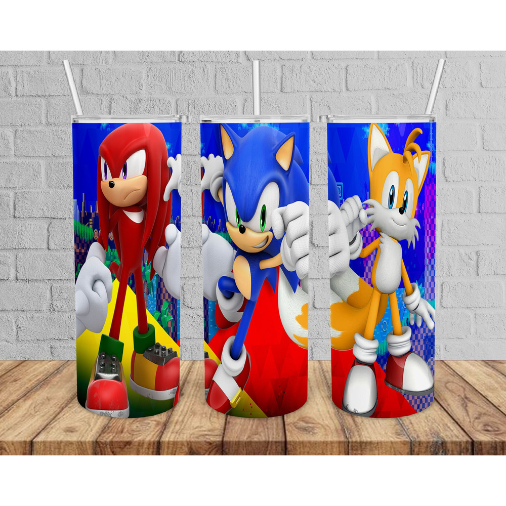 Sonic Tumbler, Sonic Skinny Tumbler, Sonic Hedgehog Tumbler.png