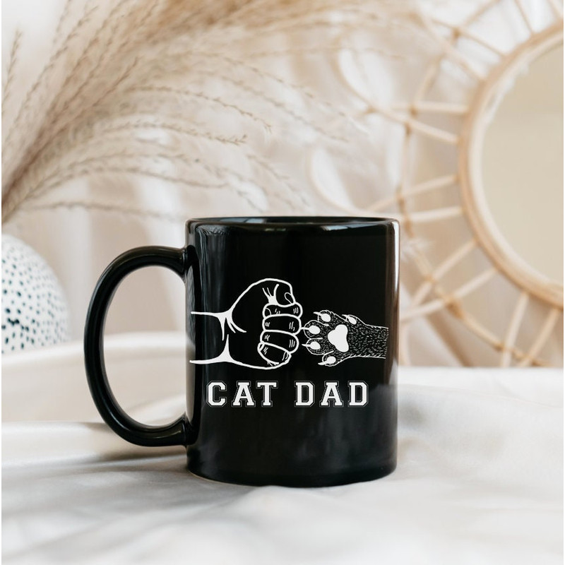 Cat Dad Mug, Cat Dad Gift, Cat Lover Gift, Best Cat Dad Ever, Cat Dad Coffee Mug, cat themed gifts, ceramic mug, Cat mug, gift for dad - 1.jpg