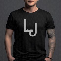 bella canvas 3001 mockup black, male men mockup model, black unisex shirt mockup, male styled mockup, t-shirt mockup, mo