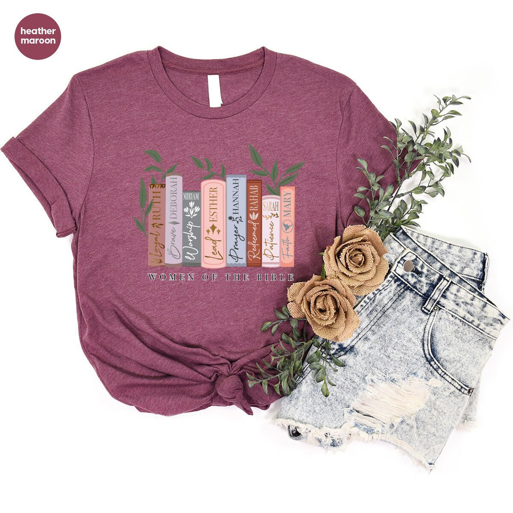 Bible Verse Shirt, Religious Gift, Christian Shirts for Women, Floral T-Shirt, Christian Gifts, Faith Shirt, Christian Apparel, Gift for Her - 5.jpg