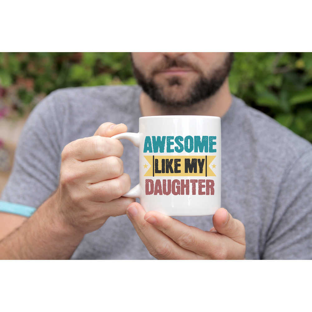 Dad From Daughter, Dad Mug, Fathers Day Gift, Daddy Daughter Gift, Step Dad Gift, First Time Dad Gift, Dad gift from baby, From daughter - 2.jpg