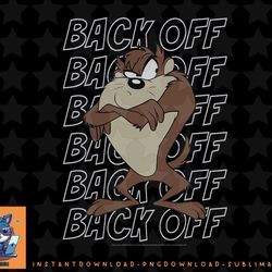 looney tunes taz back off portrait png, sublimation, digital download