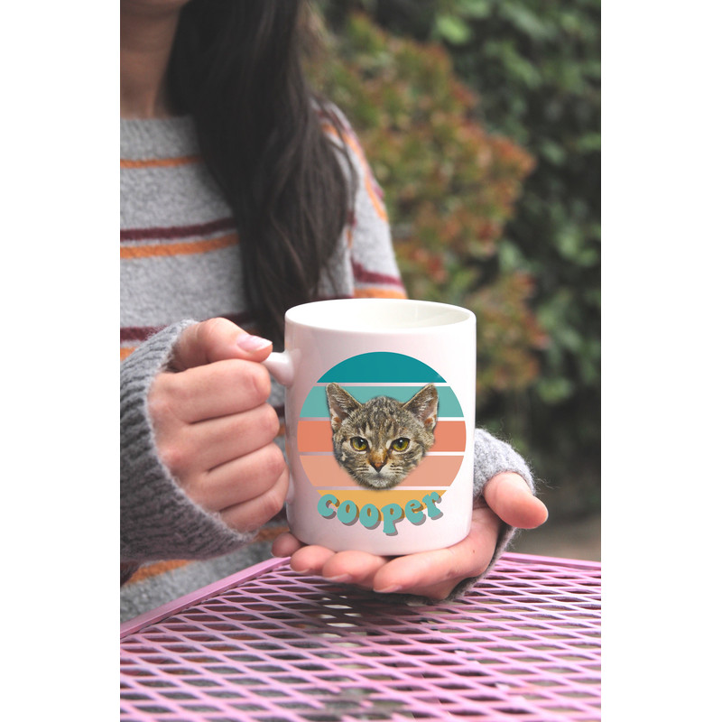 Personalized cat mug, custom cat mug, cat dad mug, custom mug, cat themed gifts, custom pet mug, cat coffee mug, personalized mug, cat loss - 3.jpg