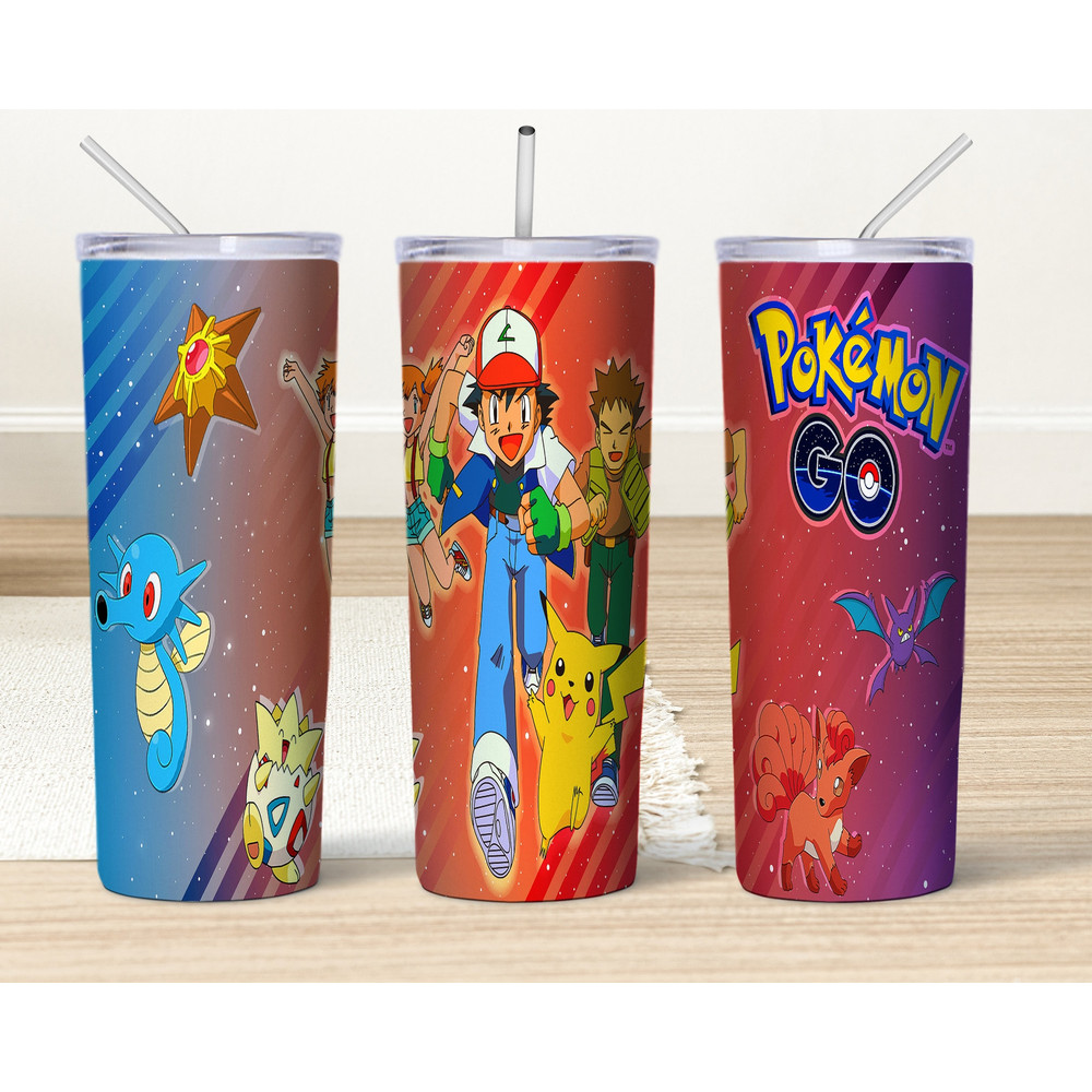 Cartoon Characters Png Tumbler Cup, 20oz Skinny Tumbler, Sublimation Design, Png, Anime Png Files Digital Download for kids.jpg