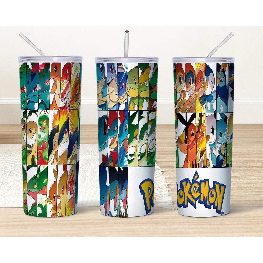 Cartoon Characters Tumbler Wrap, 20 oz Skinny Tumbler, 20oz Sublimation Design, Anime Tumbler Png Files, Digital Design.jpg