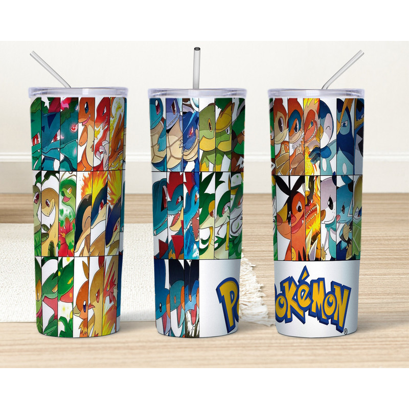 Cartoon Characters Tumbler Wrap, 20 oz Skinny Tumbler, 20oz Sublimation Design, Anime Tumbler Png Files, Digital Design.jpg