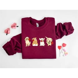 valentine dog sweatshirt, funny dog sweater, dog sweatshirt, pet lover gift, valentines day shirt, gift for dog mom, val