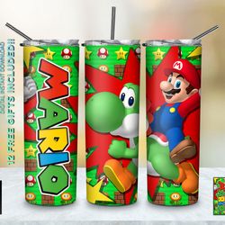 game mario tumbler,game mario skinny tumbler,mario skinny tumbler