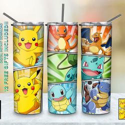 pokemon tumbler,pokemon skinny tumbler,pokemon battle royale skinny tumbler