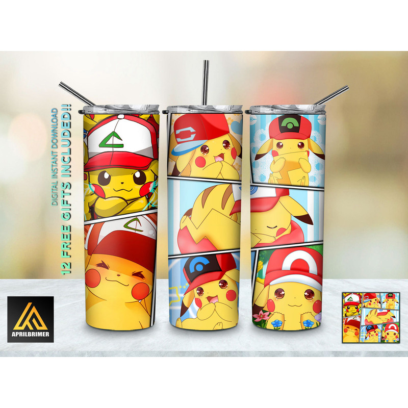 Pokemon Tumbler,Pokemon Skinny Tumbler,Pokemon Trainer Handbook Skinny Tumbler.png