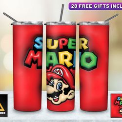 super mario tumbler,super mario skinny tumbler,super mario skinny tumbler