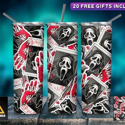 horror character tumbler,horror character skinny tumbler,horror character chilling presence skinny tumbler