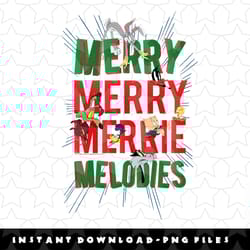 looney tunes merry merry melodies christmas png, sublimation, digital download