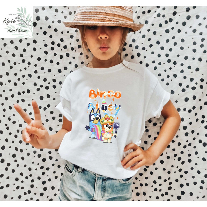 Bingo Queen & Bluey Comfort Colors® Shirt, Bingo Queen and Bluey Premium Shirt, Bingo and Bluey Meme Shirt, Bluey Summer Shirt - 4.jpg