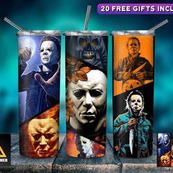 horror character tumbler,horror character skinny tumbler,horror character twisted nightmares skinny tumbler