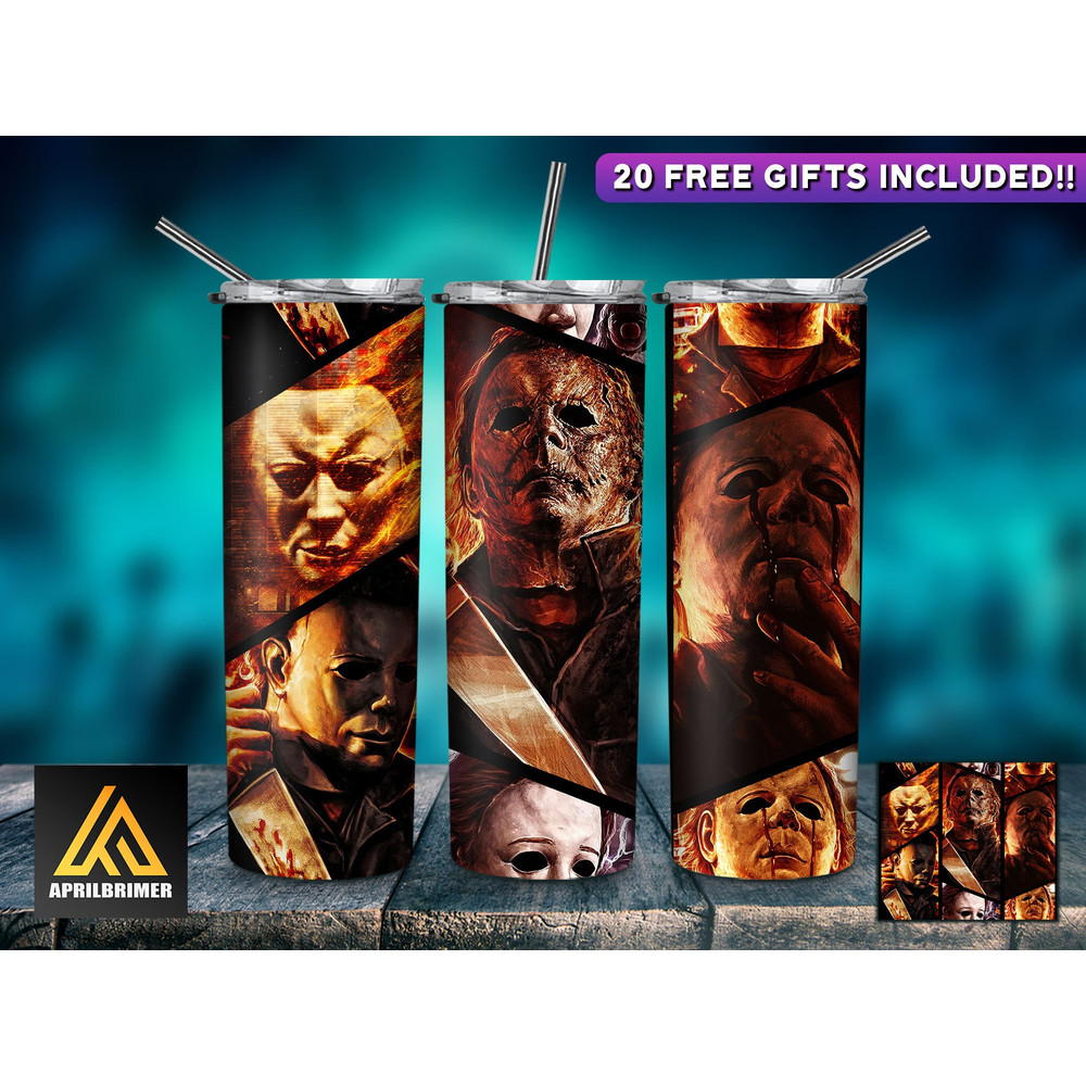 Horror Character Tumbler,Horror Character Skinny Tumbler,Horror Character Wicked Entities Skinny Tumbler.png