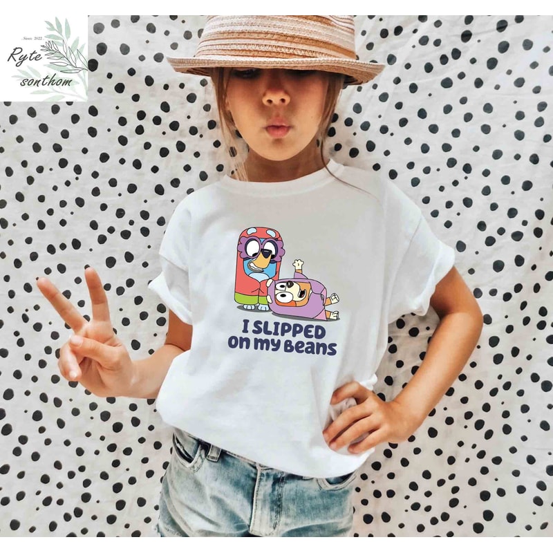 Bluey and Bingo - I Slipped on My Beans Comfort ColorsĀ® Shirt, Bluey Grannies Shirt, Bluey and Bingo Grannies Meme Tee - 4.jpg