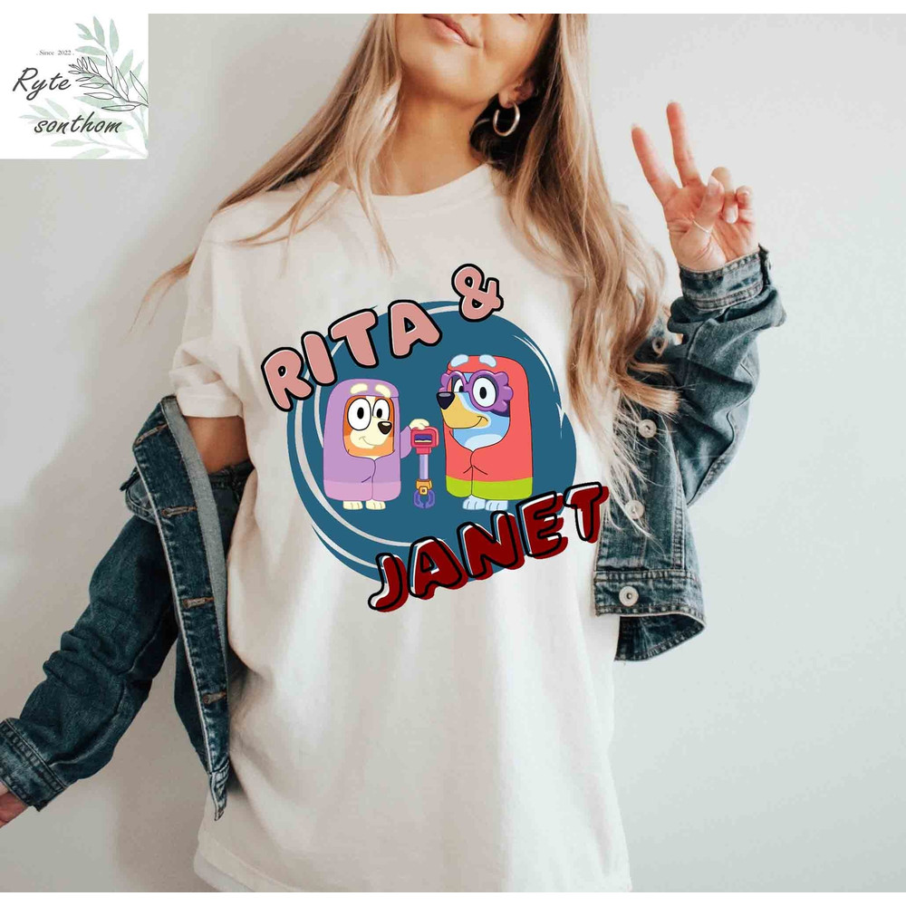 Bluey and Bingo - Rita & Janet Grannies Comfort Colors® Shirt, Bluey and Bingo Grannies Shirt, Bluey Grannies Meme shirt, Bluey Grannies Tee - 1.jpg