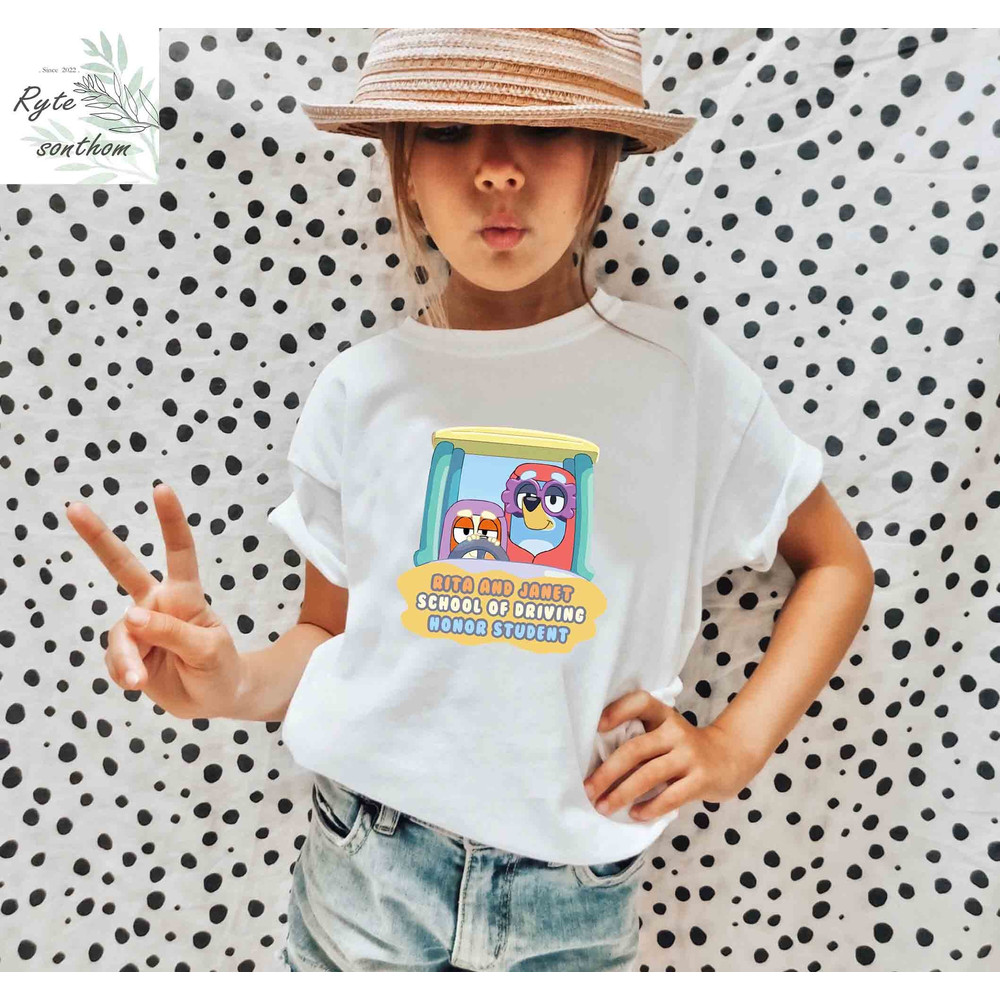 Bluey and Bingo - Rita and Janet School of Driving Horror Student Comfort Colors® Shirt, Bluey and Bingo Grannies Meme Shirt - 4.jpg