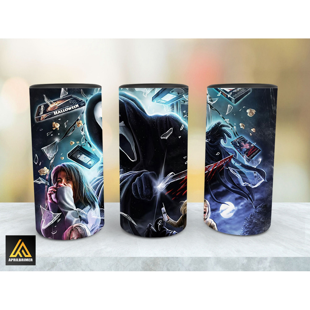 Horror Characters Tumbler,Horror Characters Skinny Tumbler,Horror Character Showcase Entities Skinny Tumbler.png