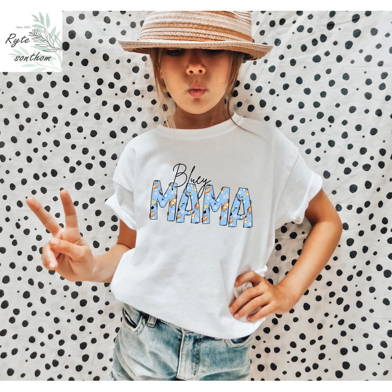 Bluey MAMA Comfort Colors® Shirt, Bluey MAMA Shirt, Bluey Heeler Meme Shirt, Bluey Clothes, Bluey mama Tee - 4.jpg