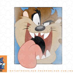 looney tunes taz closeup png, sublimation, digital download