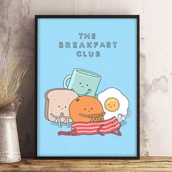 movie poster, film poster, breakfast club poster, wall art, wall decor, prints, home decor, heartfelt journeys