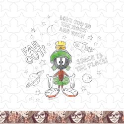 looney tunes marvin the martian moon & back png, sublimation, digital download