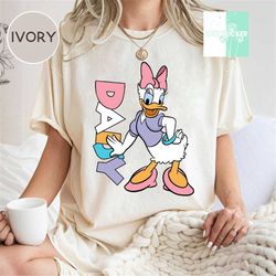 daisy duck shirt, disney color comfort shirts, disney family shirt, donald daisy couple shirt, disneyland shirt, disney