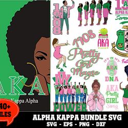 140 files alpha kappa alpha bundle svg, sorority svg, aka svg