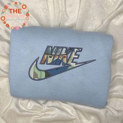 nike x kakashi embroidered sweatshirt, naruto anime embroidered sweatshirt, anime embroidered crewneck, best anime sweat