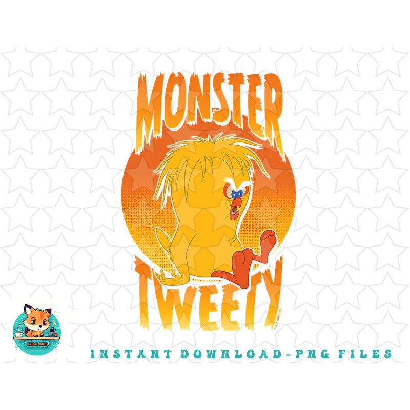 Looney Tunes Halloween Angry Monster Tweedy Bird png, sublimation, digital download.jpg