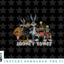 looney tunes group shot distressed front & back png, sublimation, digital download